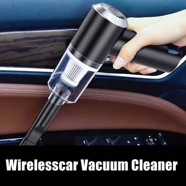 2-in-1 Portable Wireless Handheld Vacuum Cleaner & Electric Air Duster - Cordless Mini Vacuum for Car, Keyboard, Home & Office (Rechargeable)